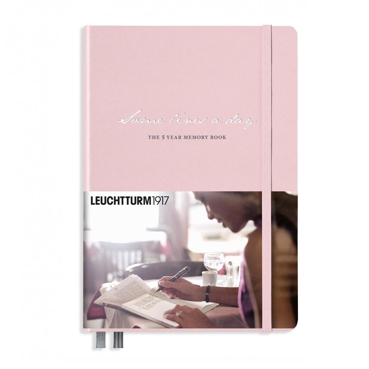 Leuchtturm1917 - A5 - Dagboek Some Lines A Day - Powder (lichtroze)