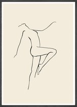 Female Elegant Lineart No1 Poster - 30x40 cm - Studio Trenzy