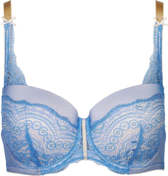 Padded wire bra two tone - T.T. Blue
