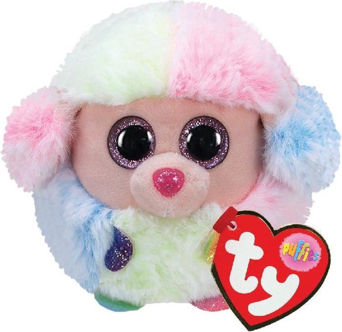 Ty Teeny Puffies Rainbow Poodle 10cm - Ty