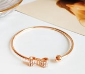 Strik armband | goud gekleurd