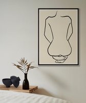 Female Elegant Lineart No2 Poster - 50x70 cm - Studio Trenzy