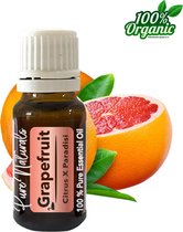 Pompelmoes etherische Olie 10 ml | Grapefruit Oil | 100% PUUR | Bio | Essentiële olie Aromatherapie | Olie diffuser | Geschikt voor inname | Pure Naturals
