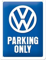 Volkswagen Parking Only - Metalen Wandplaat