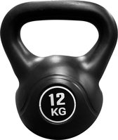 Kettlebell - Fitness - Kettlebells - Gewichten - 12kg - Zwart