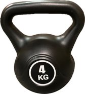 Kettlebell - Fitness - Kettlebells - Gewichten - 4kg - Zwart