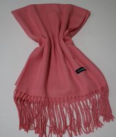 Kasjmier sjaals voor de winter Extra grote omslagdoek, extra grote sjaal Superzachte kasjmier, koudebeschermingsstola Kasjmierwollen sjaal Coraal Roos (Coral Pink)