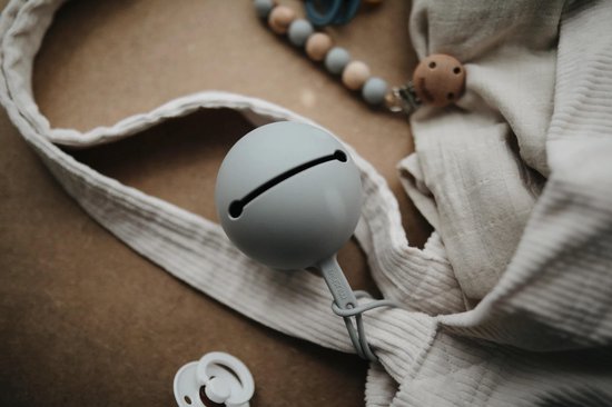 Mushie Pacifier Case - Siliconen - Speenhouder - Blush - Fopspeenhouder van Mushie — afbeelding 3