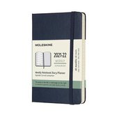 Moleskine 18 Maanden Agenda - 2021/22 - Wekelijks - Pocket - Hardcover - Saffier Blauw