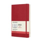 Moleskine 12 Maanden Agenda - 2022 - Dagelijks - Large - Softcover - Rood