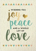 Christelijke kerstkaarten | Voordeelpakket | 10 kerstkaarten met enveloppen | Joy peace love craft | MajesticAlly