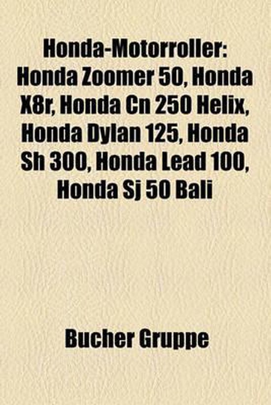 Honda-Motorroller - cover