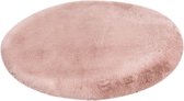 Lalee Heaven - Vloerkleed – Vloer kleed - Rond -  Tapijt – Karpet - Hoogpolig – Super zacht - Fluffy – Shiny - Silk look -  120x120 – Roze