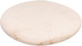 Lalee Heaven - Vloerkleed – Vloer kleed - Rond -  Tapijt – Karpet - Hoogpolig – Super zacht - Fluffy – Shiny - Silk look -  120x120 – Beige