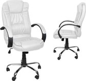 Malatec New York bureaustoel - directie stoel - ergonomisch - verrijdbaar - Wit