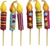 Fiestas Guirca Verjaardagskaars 5,5 Cm Wax 6 Stuks