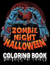 Zombie Night Halloween Coloring Book