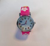 Horloge met 3D Bloemen - Kinder Horloge - Speelgoed Watch