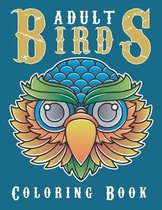 Adult birds coloring book