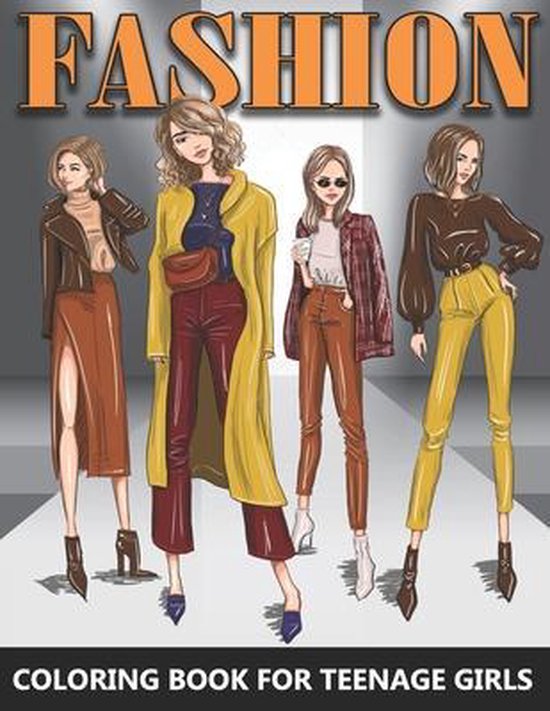 Fashion Coloring Books- Fashion Coloring Book for Teenage Gi ... - cover