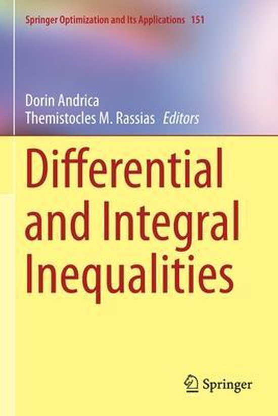 Differential and Integral Inequalities 9783030274092 Boeken bol