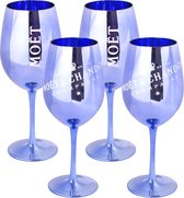 Moët & Chandon Champagneglazen - Blauw - 400 ml - 4 stuks