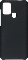 Effen Backcover Samsung Galaxy A21s hoesje - Zwart