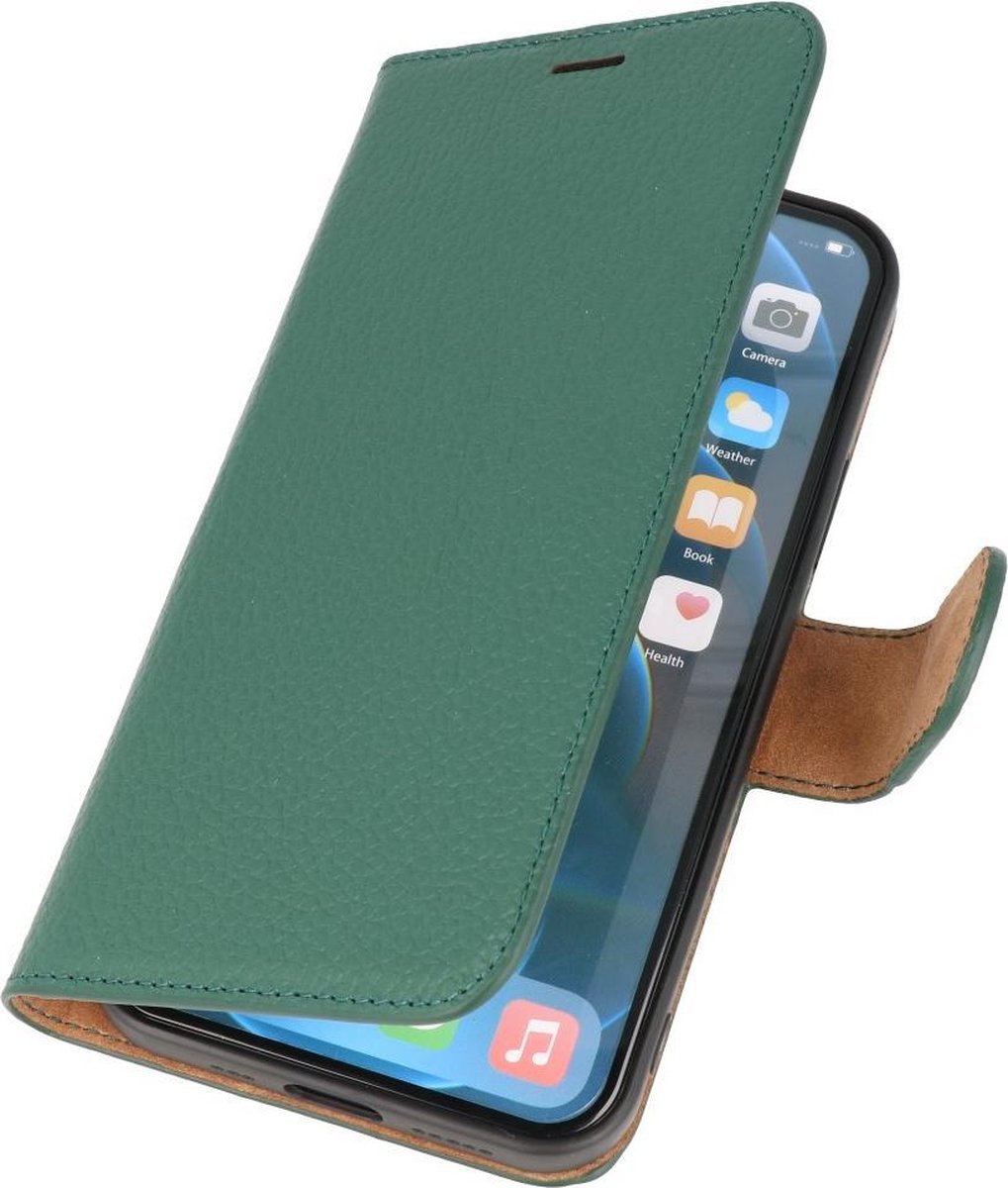 DiLedro iPhone 12 Pro Max Hoesje Bookcase Shock Proof - Moss Green