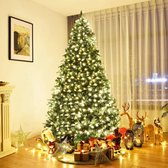 COSTWAY Kunstkerstboom, dennenboom met metalen