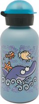 Laken Thermo drinkfles 350ml Delfin (dolfijn) blauw rvs