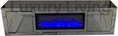 Sfeerhaard met Kast Antraciet 180 x 40 x 50 cm