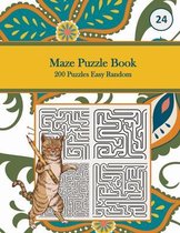 Maze Puzzle Book, 200 Puzzles Easy Random, 24