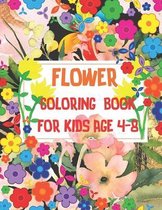 Flower Coloring Book For Kids Age 4-8