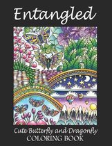 Entangled Cute Butterfly and Dragonfly Coloring Book