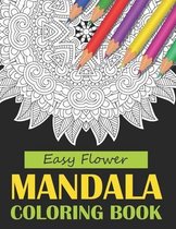 Easy Flower Mandala Coloring Book