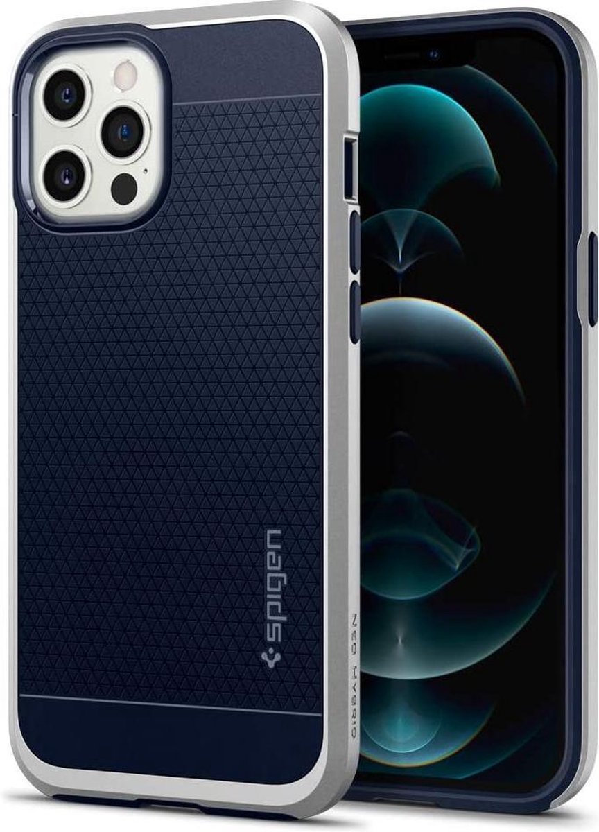 Spigen Neo Hybrid Apple iPhone 12 Pro Max Hoesje Satin Silver