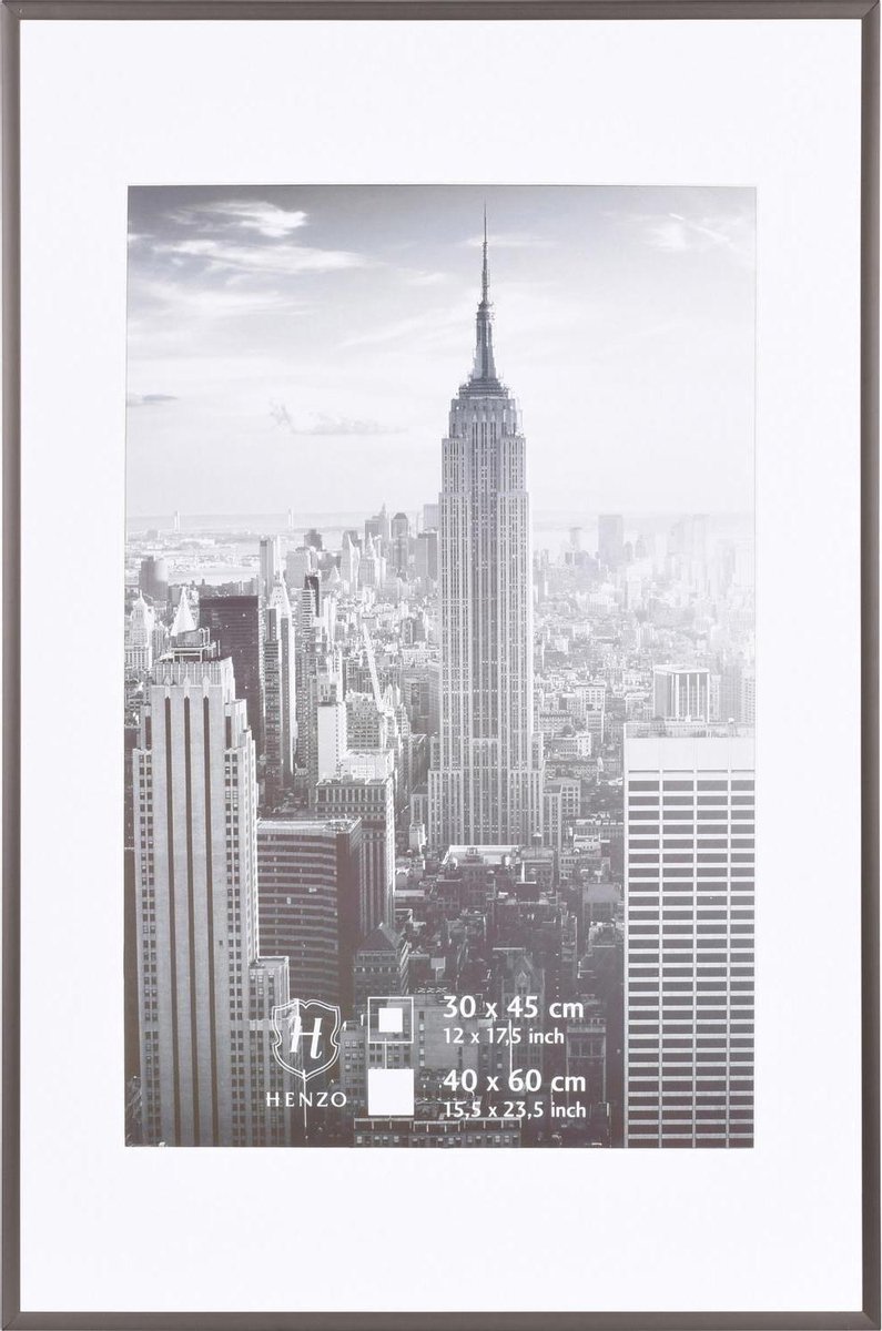 Henzo Fotolijst - Henzo - Manhattan - Fotomaat 40x60 cm - Donkergrijs
