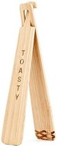 Kikkerland Toasty Tongs - Bamboo Toast Tong