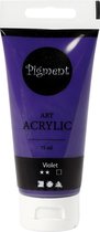 Acryl Verf, semi-glanzend, dekkend, violet blue, 75 ml/ 1 fles