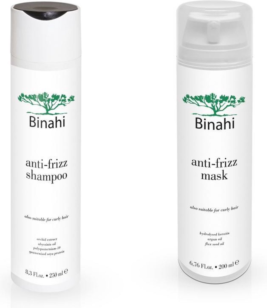 Binahi Anti-Frizz shampoo en mask ( kit )