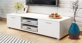 Meuble TV - buffet - 140 cm de large - blanc