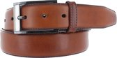 Bradbury - Stijlvolle lederen herenriem - Cognac - 95 cm