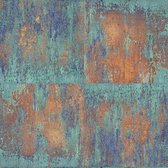 A.S. Création behangpapier vintage bloemen blauw, bruin en roest bruin - AS-361181 - 53 cm x 10,05 m