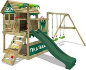 FATMOOSE Speeltoestel TikaTaka - Beleef de grootste avonturen op de glijbaan, met de superswing of in het speelhuis met deze speeltoren