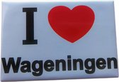 Koelkast magneet I love Wageningen