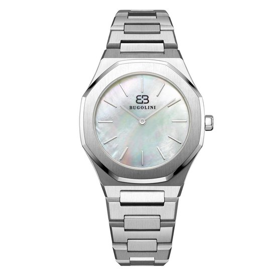 Sieraden Horloges Analoge horloges Madison Analoog horloge lichtgrijs-zilver zakelijke stijl 