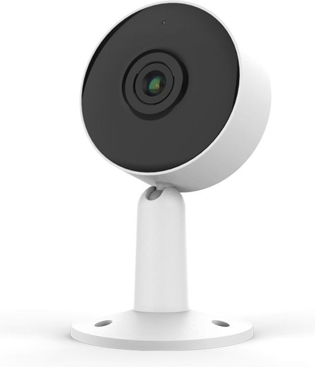 Tuya - Smartlife - M4-TY Beveiligingscamera met gratis 32 GB Micro SD-kaart - Indoor Wi-Fi Camera - Zwart 1080P Camera- 2.4 Ghz. Bewegingsdetectie opslag middels Geheugenkaartslot Middels Cloud Opslag