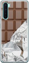 OnePlus Nord hoesje - Chocoladereep - Soft Case Telefoonhoesje - Print / Illustratie - Bruin