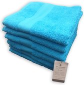 CLARYSSE VIVA HANDDOEK AQUA 100X50CM 6 STUKS