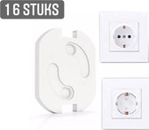 NLStuff4u - 16x Zelfklevende Stopcontact Beveiliging Beschermers - Kind Peuter Baby Stopcontactbeveiliging